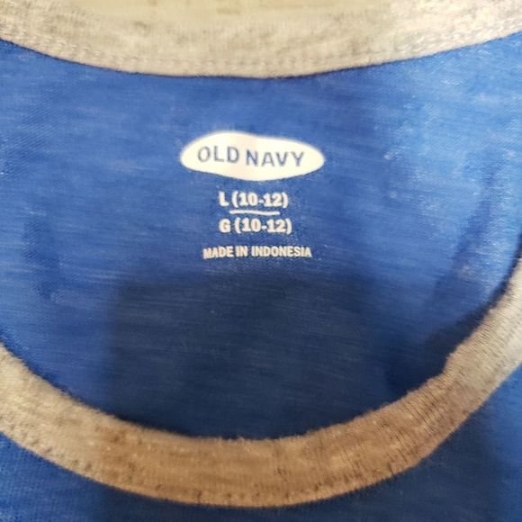 3 for $25 Old Navy Boys Muscle tank tee 10 12 large hot dog surf surfer - Picture 4 of 5